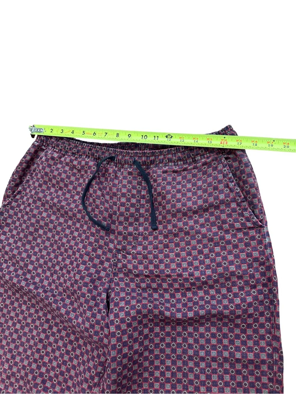 Vintage Polo Ralph Lauren Linen Blend Men’s Geometric Pants Sz Medium Preppy